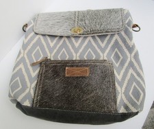 Myra Women's Boho BackPack/Shoulder Bag Cotton/Leather/Cowhide/Painted Canvas