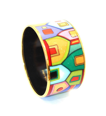 NP:  1.185,- Eleganter Frey Wille Armreif Bangle Hommage à Hundertwasser  Street