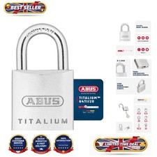 Compact & Reliable Titalium 64TI/20 Padlock - Perfect for Lockers & Toolboxes