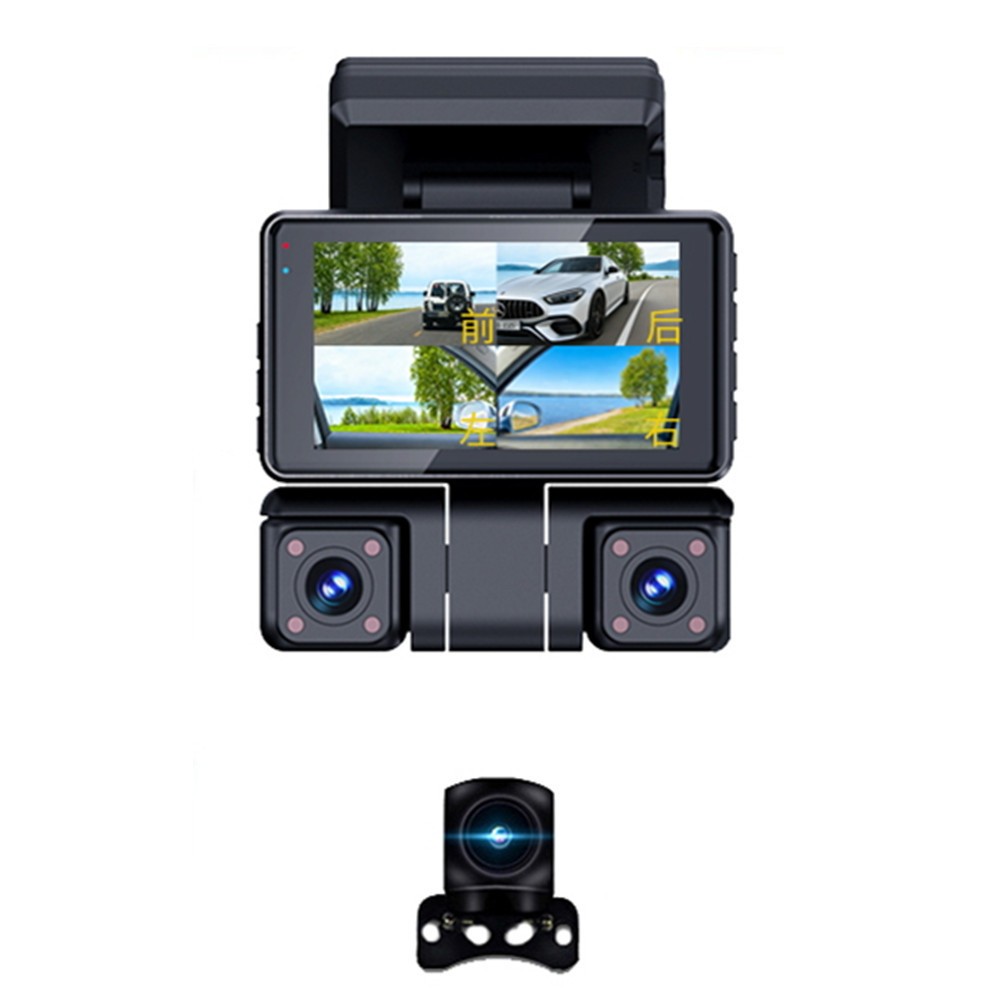 4 Channel 2.5K 1080P HD Car DVR Video Recorder Dash Cam Phone Link 360° View