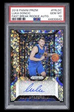 2018 Panini Prizm Fast Break Luka Doncic ROOKIE AUTO #FR-LDC PSA 10 GEM MINT