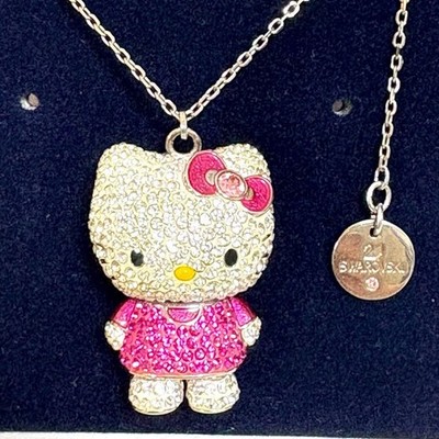 Unuse Swarovski × Hello kitty Kawaii kitty pendant Necklace Sanrio