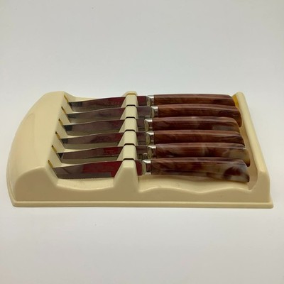 Vintage Set of 6 Steak Knives Westall Richardson Sheffeld England  John Hull