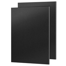 ABS Plastic Sheet 8 x 12 x 1/8 inch Thick 3mm Moldable 8 x 12 x 1/8, black