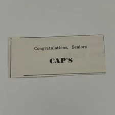 CAP'S Congratulations Seniors 1950 Paoli Indiana Ad SAH1-S26