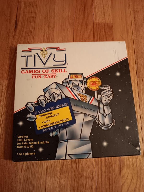 1993 TIVY GAMES OF SKILL FUN AND EASY BOARD GAME