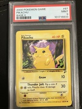 Pokemon 2000 Game Base Set 2 #87 Pikachu Yellow Cheeks PSA 9 Mint