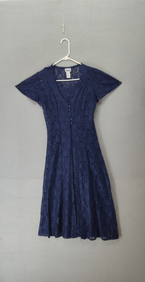 womens dark blue flowy dress casual Navy Blue Warm Cotton Waffle Tier Maxi Dress 32
