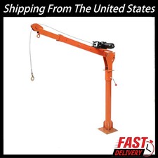 1100lbs Pickup Truck Crane Hoist Crane w/ Electric Winch ,360  Swivel Hoist Lift