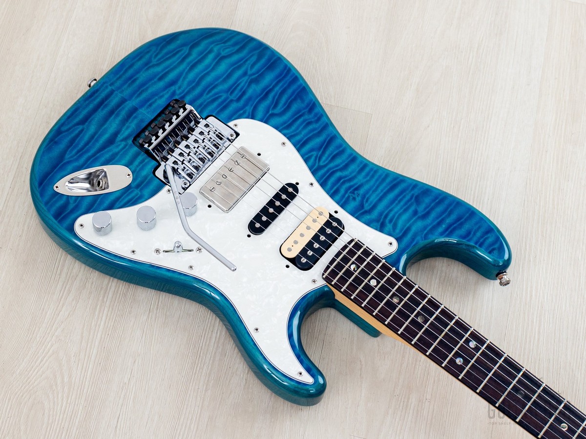 2019 Fender Michiya Haruhata Stratocaster HSH Quilt Top w/ Floyd