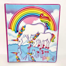 Lisa Frank 3-Ring Binder Happy 30th Birthday Markie  Celeste Unicorns Rainbow