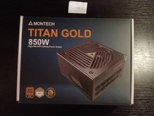 MONTECH Titan Gold 850W ATX Modular Power Supply 80 Plus Gold w Extensions