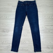 Polo Ralph Lauren Women Jeans Varick Legging Dark Wash Blue Sz 27 Stretch Denim