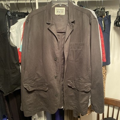 Converse One Star Jacket Men Size XL Black Y2K