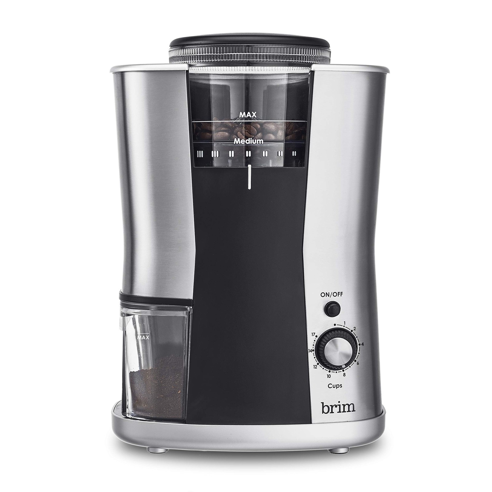Conical Burr Coffee Grinder Uniformly Grinds Beans For 117 C