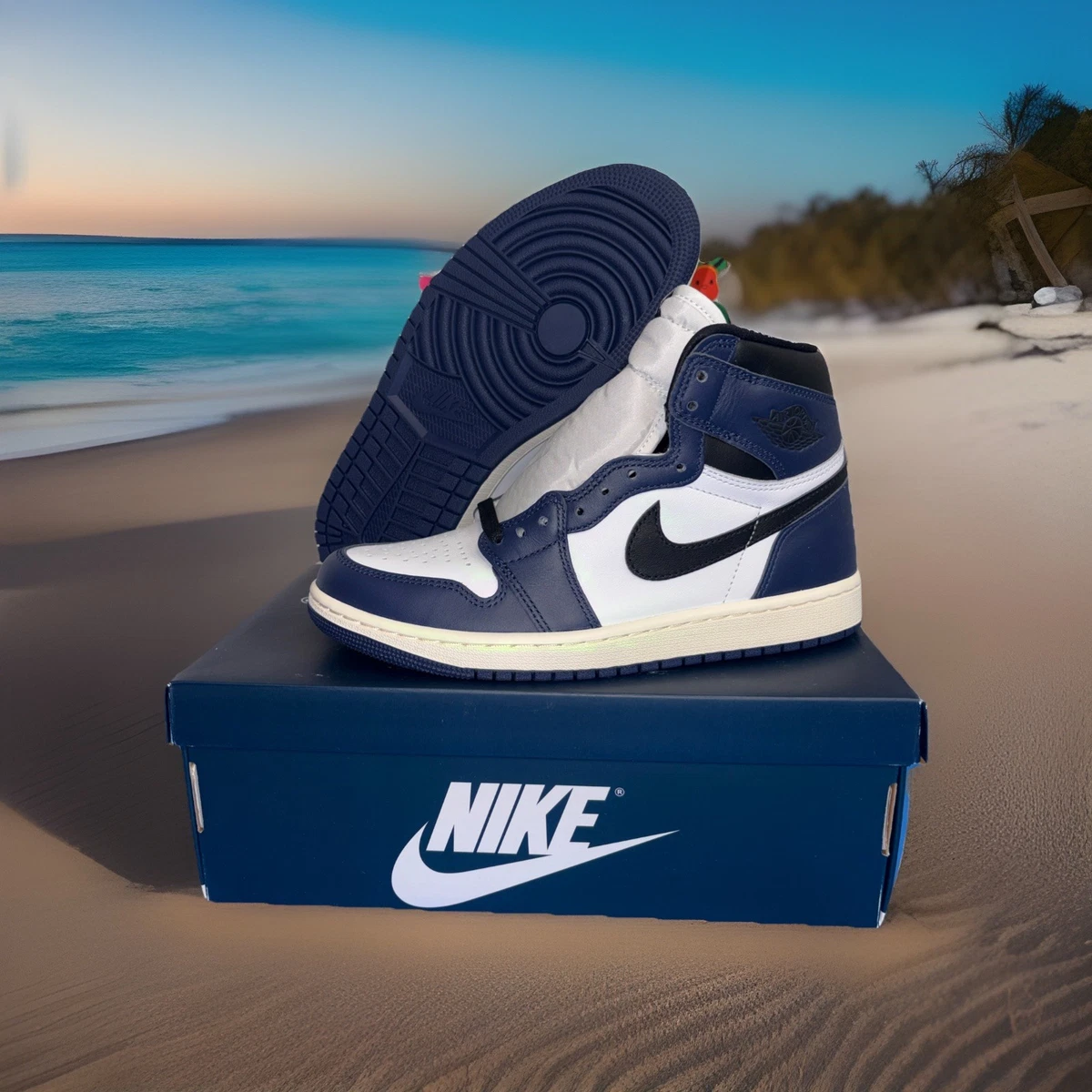 Preços baixos em Jordan 1 Retro OG Low Midnight Navy | eBay