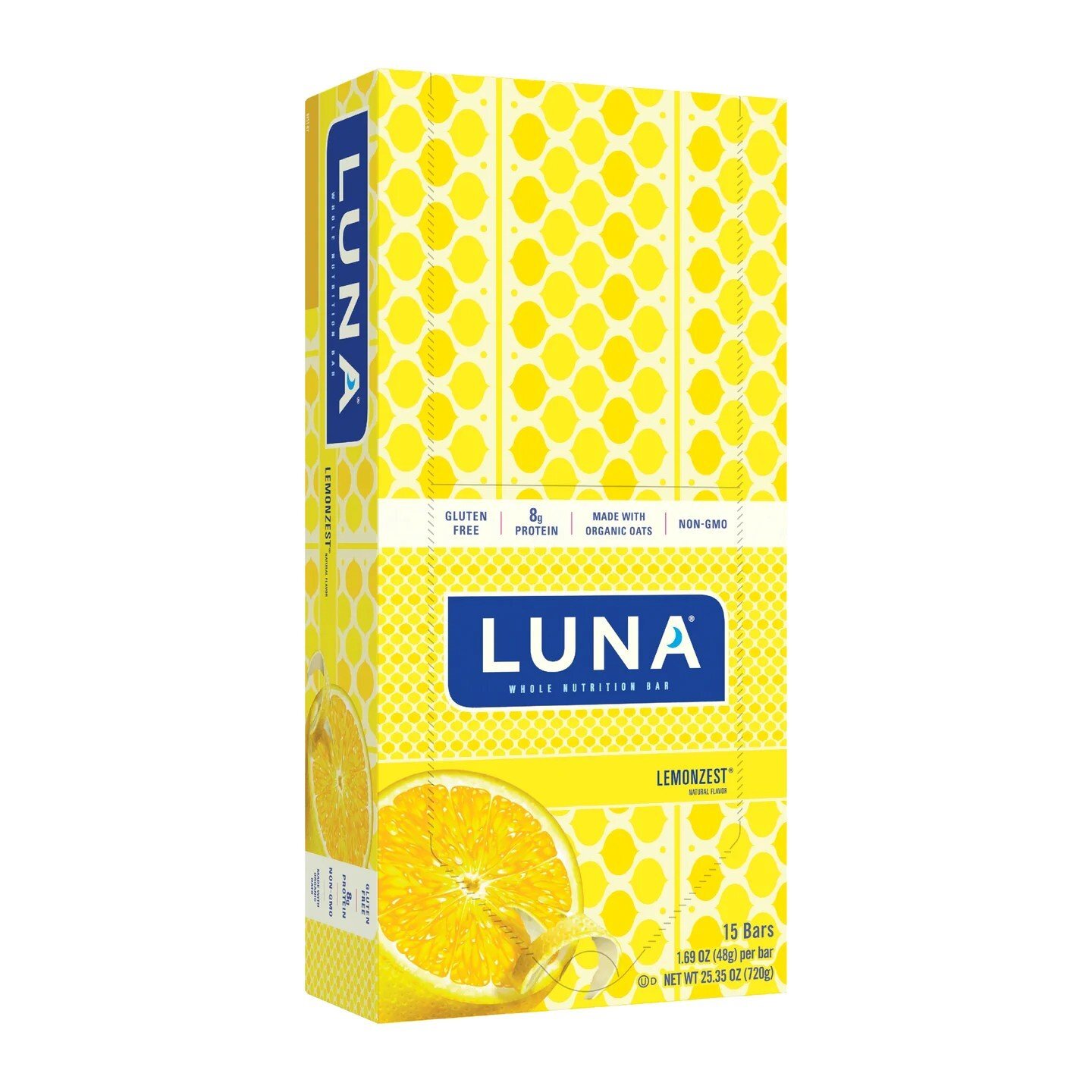 Clif Bar Luna - Lemon Zest - Коробка 15 батончиков Коробка