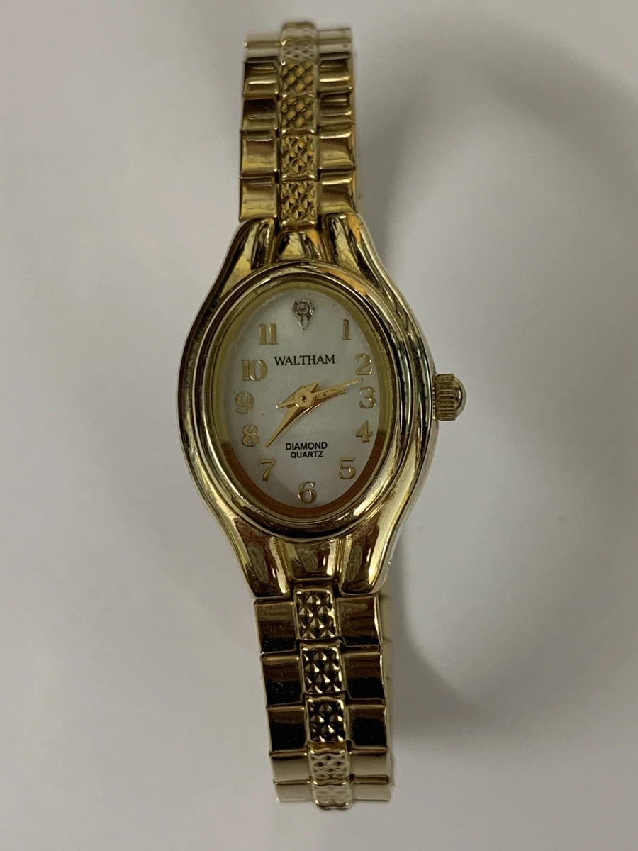 Quartz watch with diamond sale