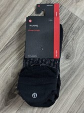 Lululemon Power Stride Tab Sock 3 Pack Size M Black BLK 25058