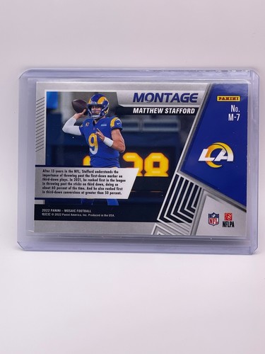 2022 Panini Mosaic Football Matthew Stafford Montage Insert Mosaic Prizm #M-7 - Picture 2 of 2