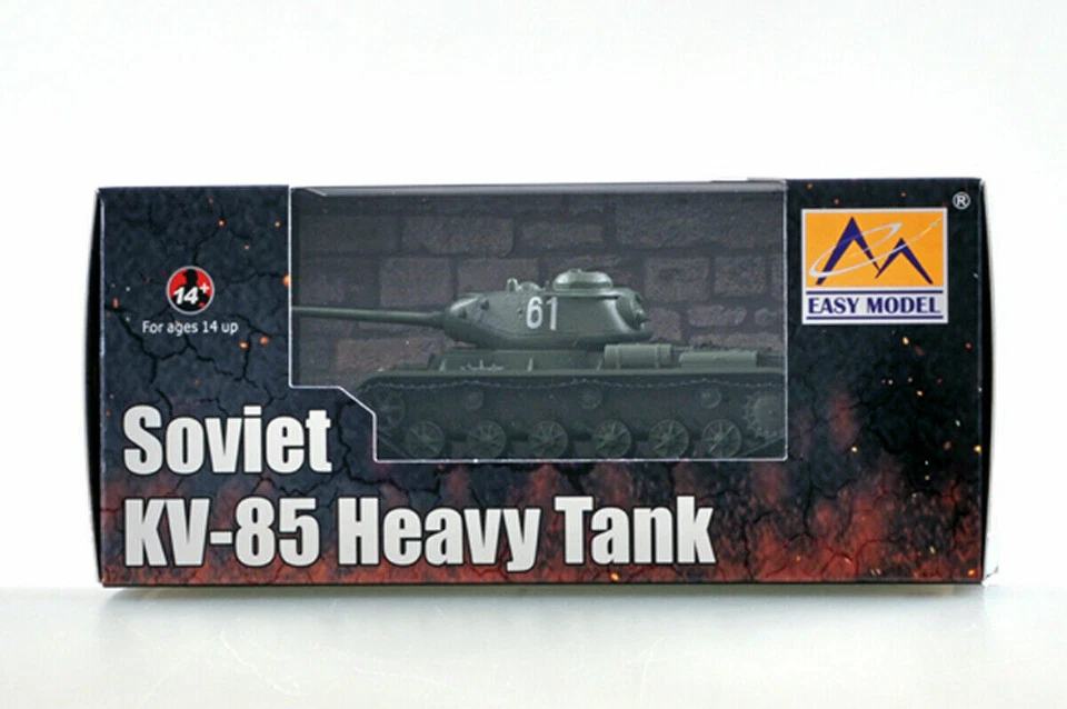 Easy Model 1/72 Soviet KV-85 Heavy Tank "white 61" Plastic Finished Model #35131 - Image 4 of 4