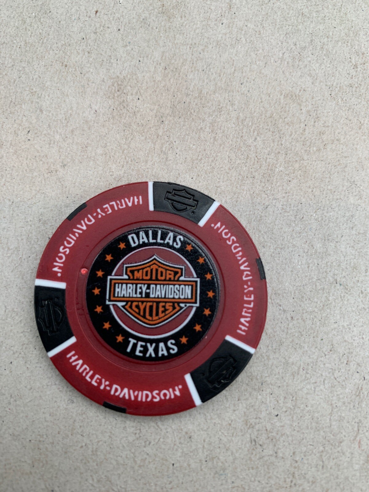 Harley Davidson Poker Chip Maverick HD Dallas Tx eBay