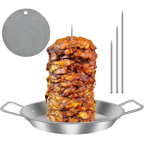 Al Pastor Skewer for Grill Stainless Steel Vertical Skewer Stand with 3 guCra - Picture 9 of 12