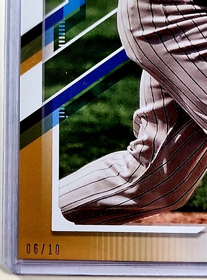 2021 Topps 70 Gold 5x7 7x5 Jumbo #38 Mitch Moreland /10 SSP San Diego Padres - Imagem 3 de 3