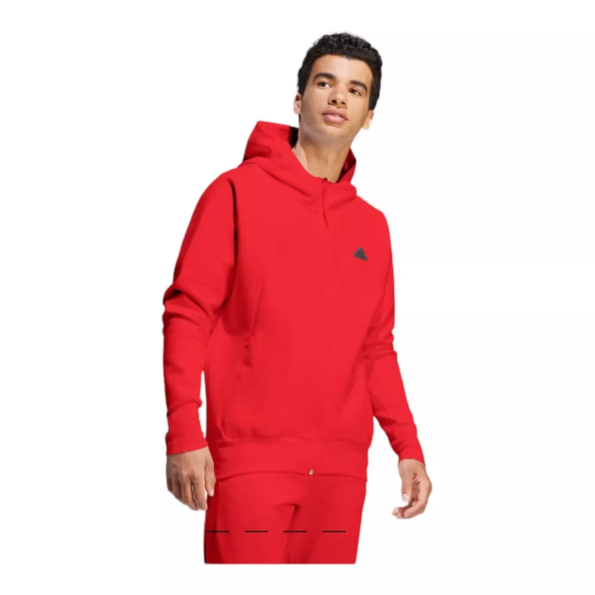 Adidas Mens Z.N.E. PREMIUM FULL-ZIP HOODED TRACK JACKET Red