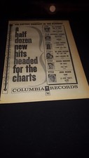 Columbia Records Rare Original 1957 Promo Poster Ad Framed! #2
