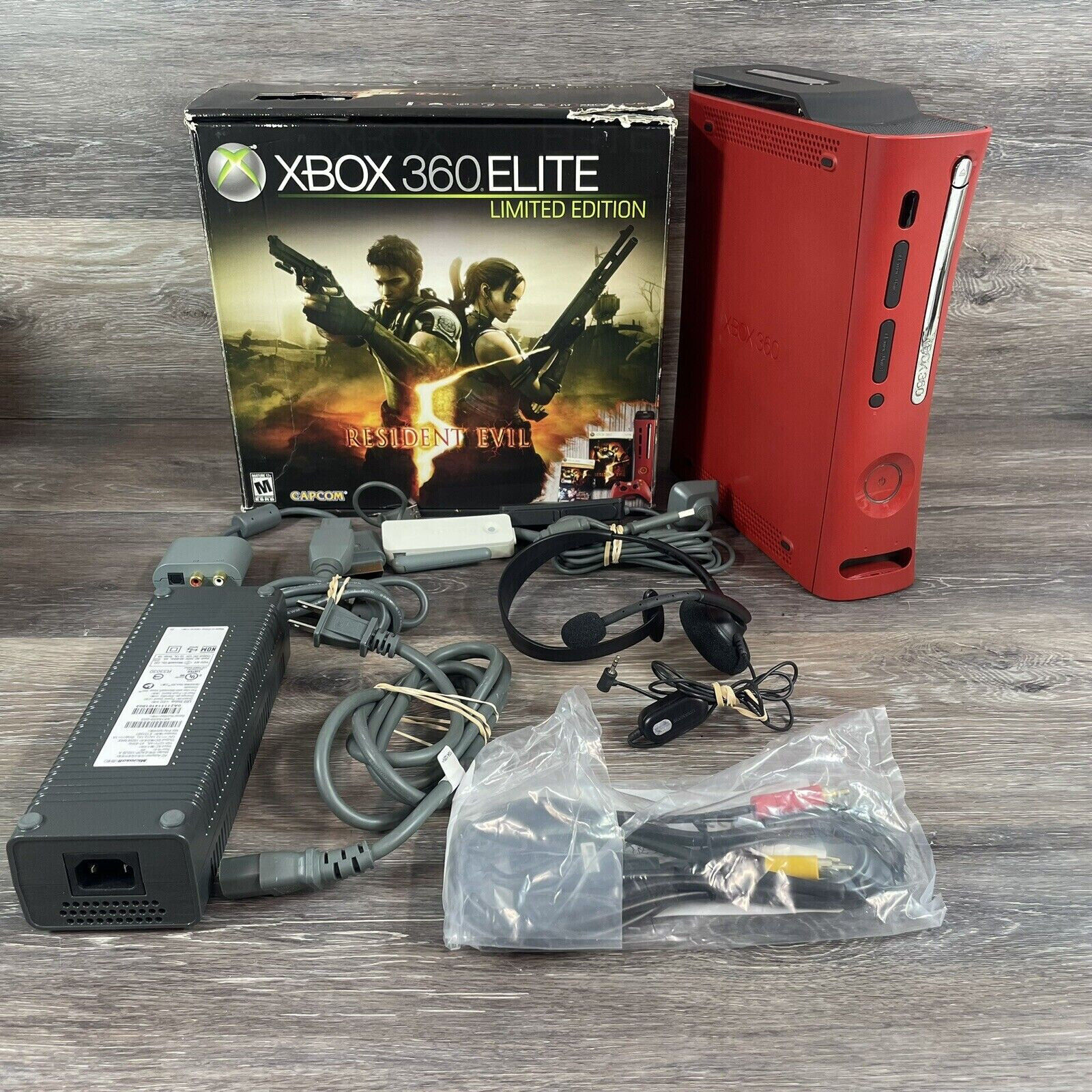 Microsoft Xbox 360 Elite Resident Evil 5 Limited Edition 120GB Red Console  (NTSC) for sale online