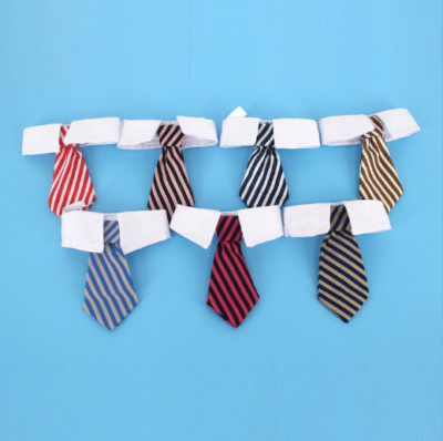 Cotton White Collar Bow Tie Knot for Puppy Kitten Dog Cat Pet Toys