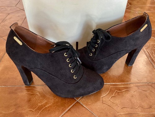 Gaudì Gaudi Shoes 65435 Scarpa Francesina Derby Tacco Giardini Donna Nero Tg. 40 - Foto 9 di 10