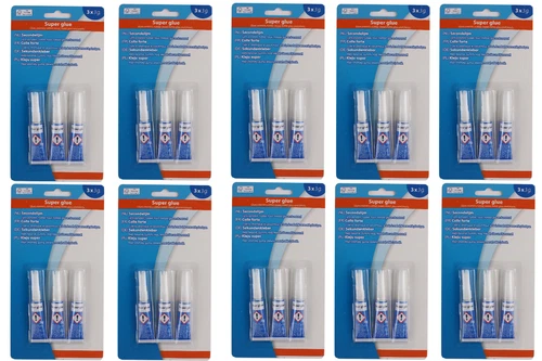 30x x 3g Super Glue Transparent EXTRA STRONG All Purpose Glue Super Glue