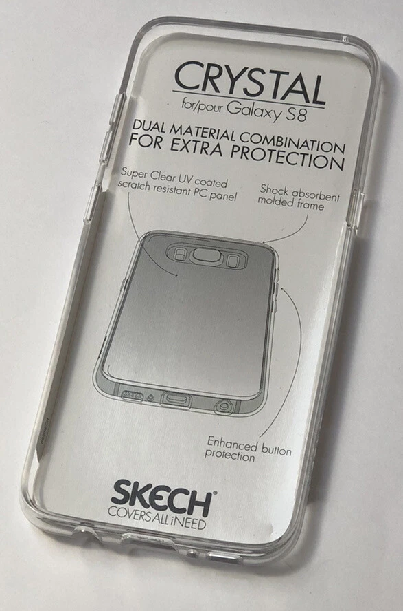 Capa protetora transparente cristal Skech para Samsung Galaxy S8 amortecedor - Imagem 2 de 4