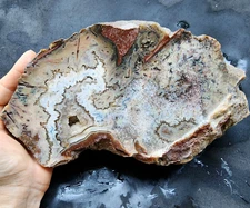 5.5 lbs (2.5 kg) Large Agate, Rock Decor, Decorative Rock Agate Slab Stone Decor