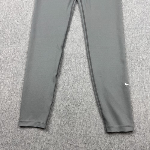 Nike Leggings Youth Girl Large Gray Dri Fit One Big Kids Training Running DQ8836 - Picture 3 of 14
