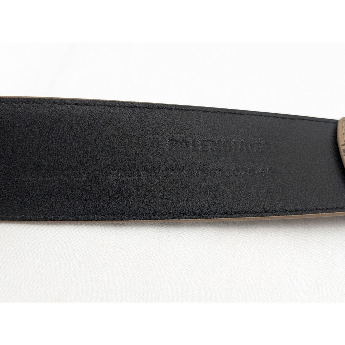 Balenciaga BB Signature Canvas Leather Belt Monogram Beige Balenciaga - BB Signature coated canvas belt Balenciaga main image 3