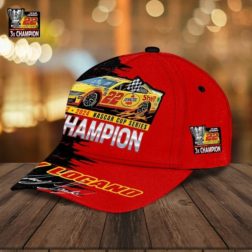 Custom NASCAR Hat - Joey Logano Classic Cap, Adjustable Strapback Cap