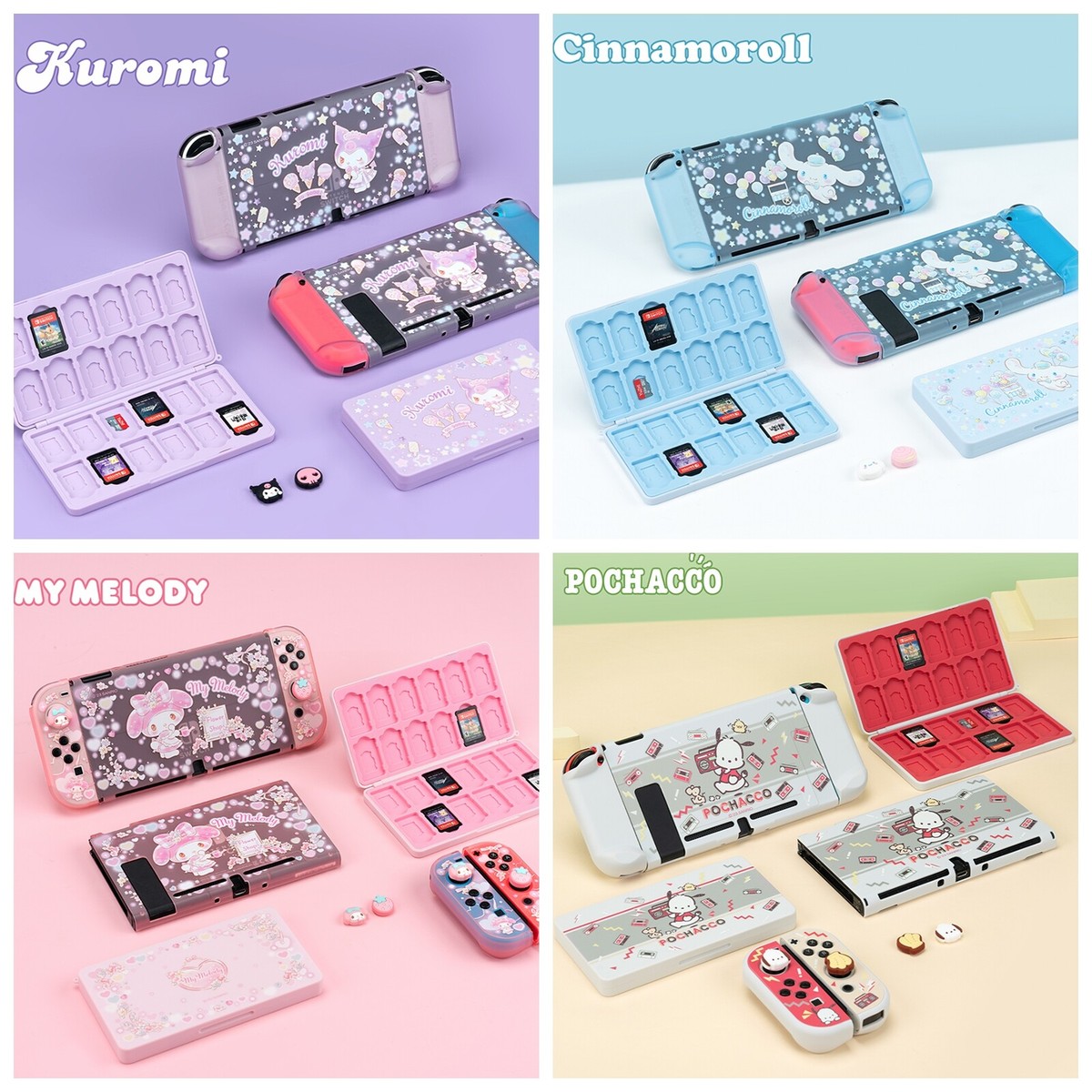 Cartoon Protective Case for Nintendo Switch/OLED Melody Film Shell