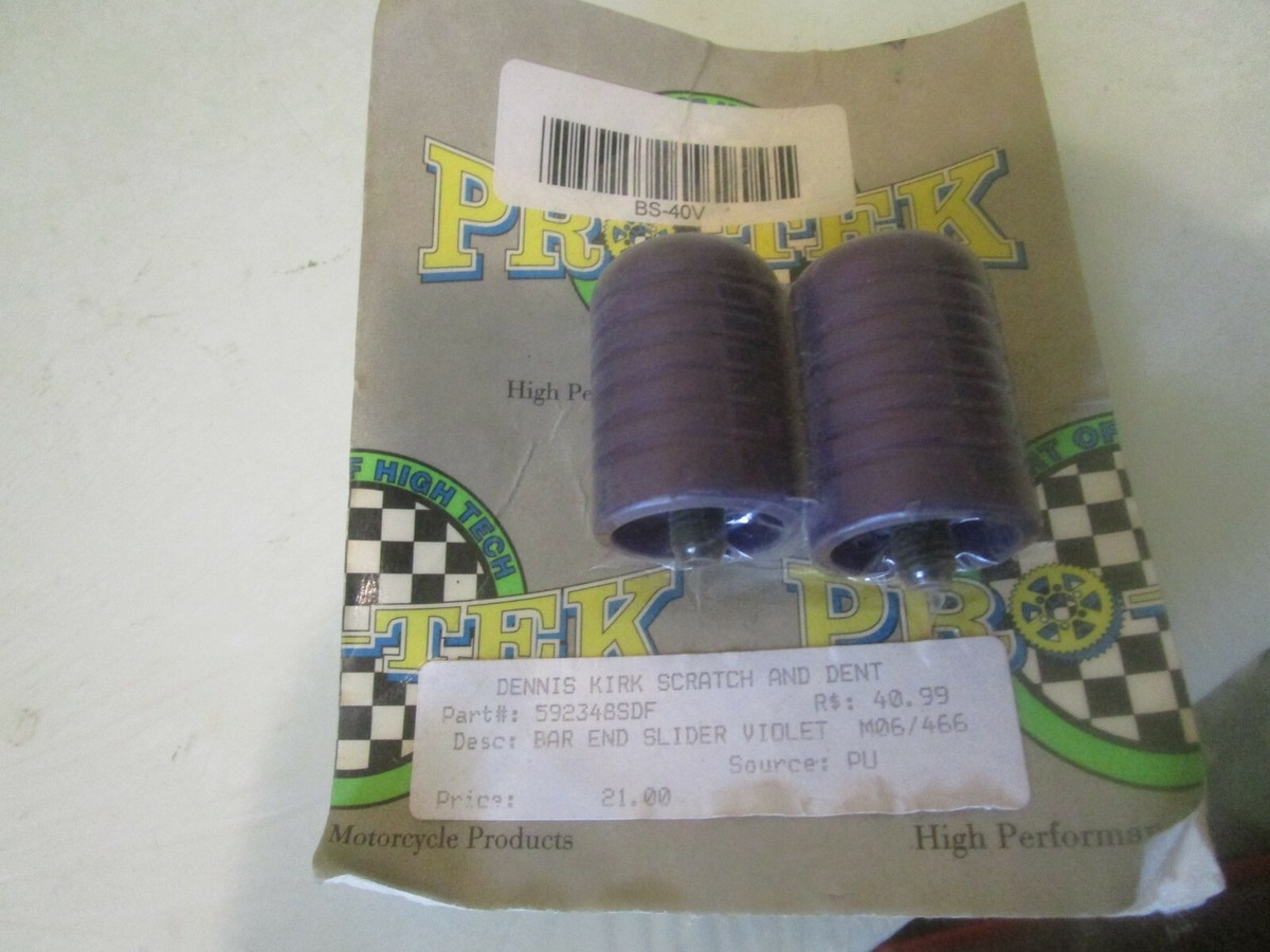 NOS Kawasaki 93-2003 ZX6R/7R/9R/1100/1200R Bar End Sliders Violet