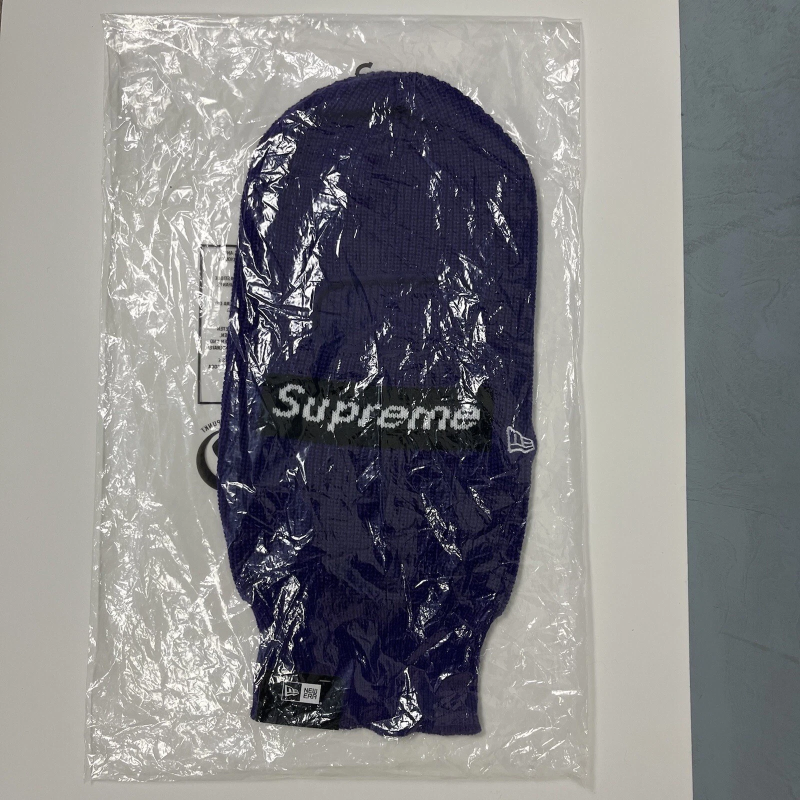 Supreme New Era Box Logo Balaclava Purple FW22 New