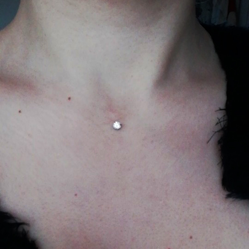Dermal Piercing Chest