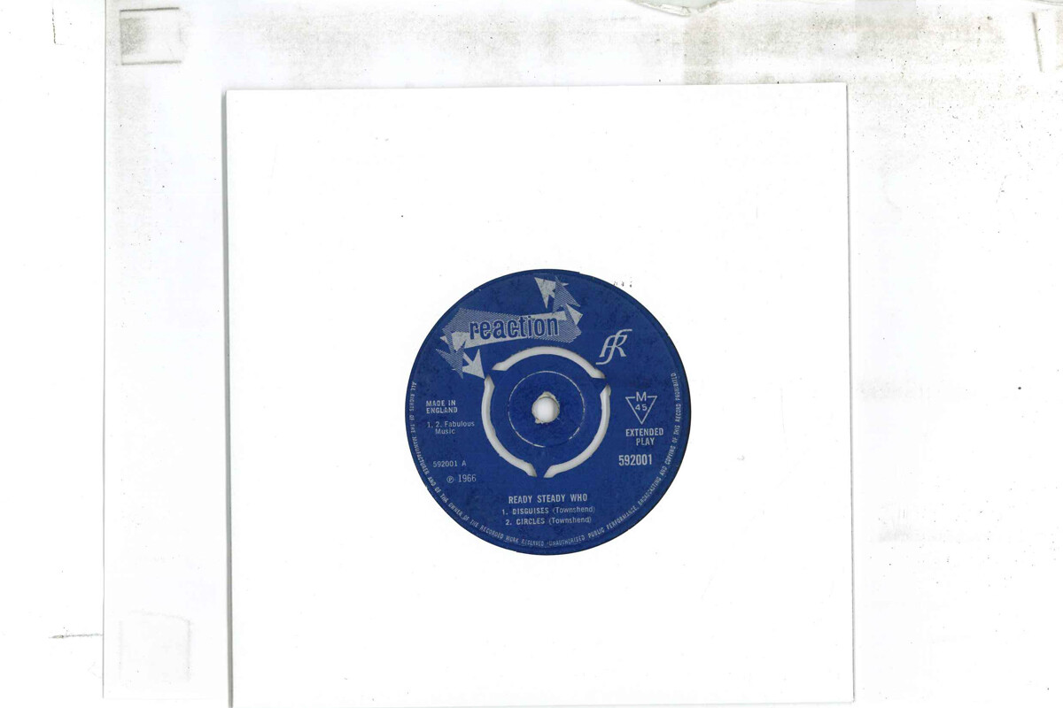 英7” Who Ready Steady Who 592001 REACTION /00080 The Who Ready Steady Who EP - 1st - 3pr UK 7