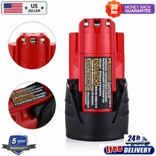 For Milwaukee for M12 12Volt 3.5Ah Battery LITHIUM Extended Capacity 48-11-2460
