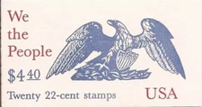US Booklet of 22 cent "We the People" Stamps, Scott # BK162 Never opened  X1124