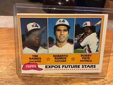 1981 Topps Expos Future Stars #479 Tim Raines RC HOF Roberto Ramos Bobby Pate NM