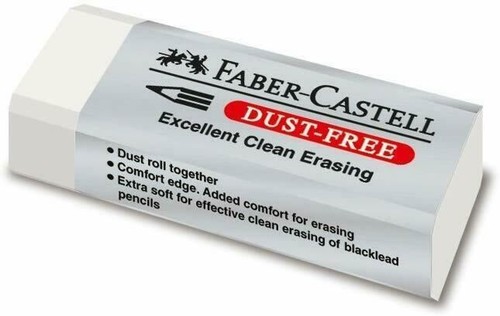 Faber-Castell Dust-Free Comfort Edge Eraser Rubbers - White - Picture 4 of 5