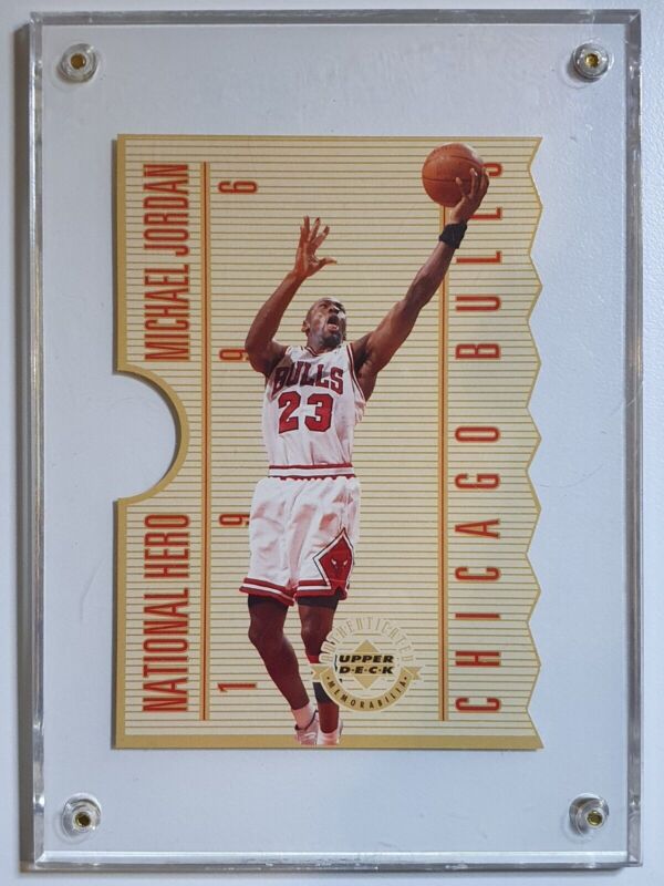 Michael Jordan Card 90's RARE AUTHENTIC GOLD HOLO FOIL INSERT