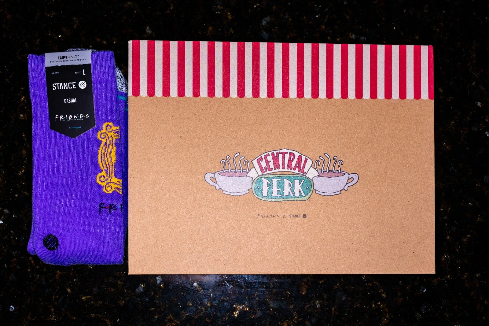 Stance x Friends Box Set 'The One With The Box' + 1 Pair | L | Crew | New In Box